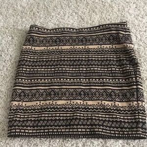 Brown and black Pencil skirt